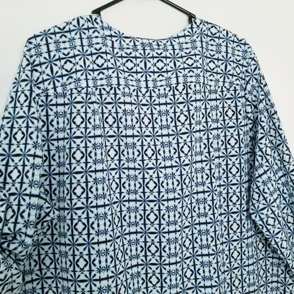 Charter Club Woman Plus Size Career Casual Button Up Roll Tab Sleeve Top Size 2X - Picture 6 of 10